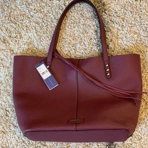 NWT Rebecca Minkoff Unlined Tote Dome Studs -Port